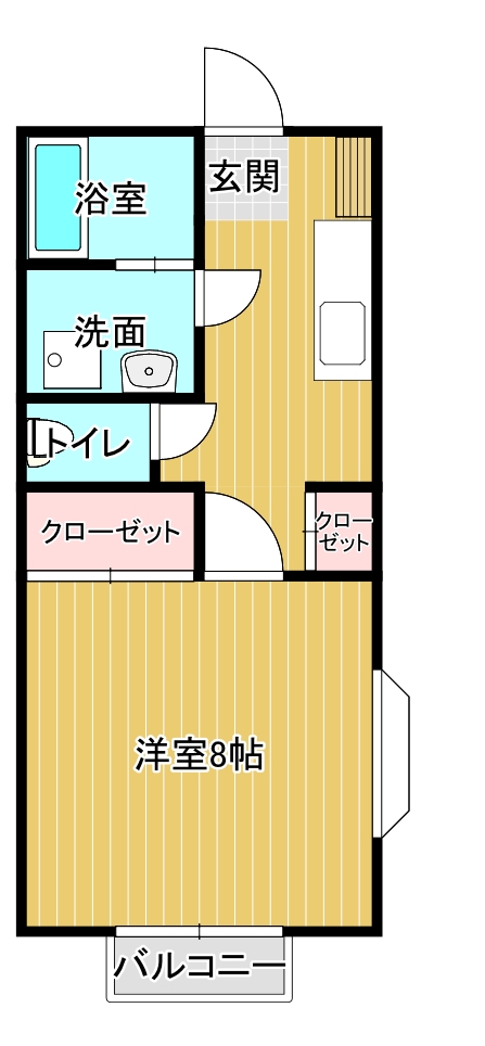 コーポアイFの間取り写真