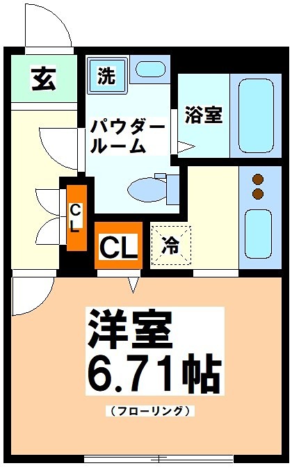 京王新線 幡ケ谷駅 徒歩8分 4階建 築20年の間取り写真