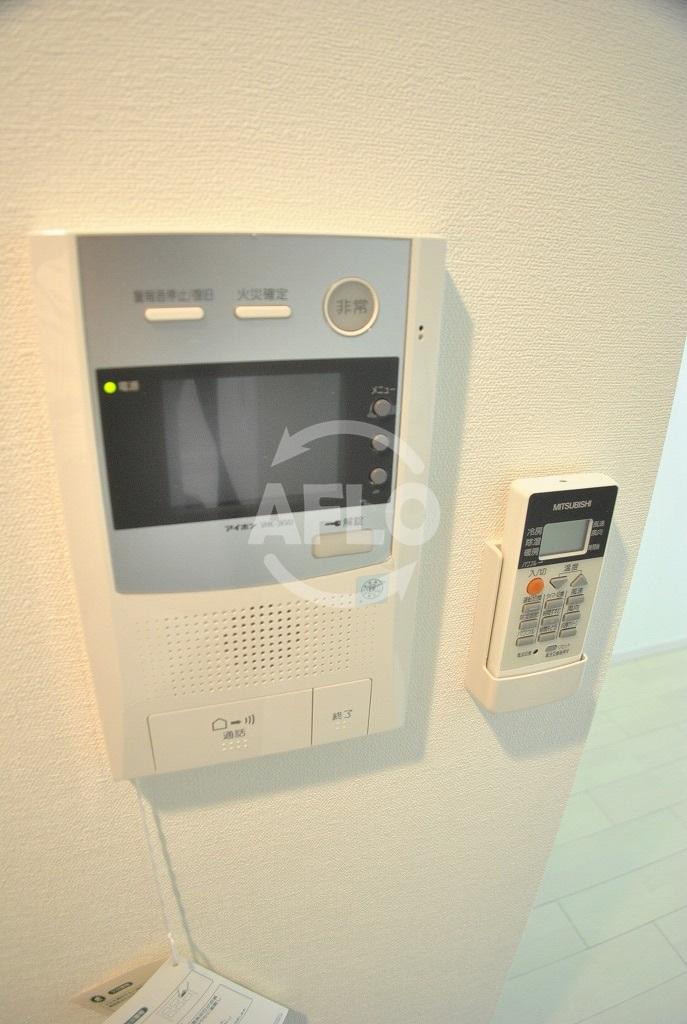 セキュリティ　スワンズシティ心斎橋アネーロ　モニター付きインターフォン