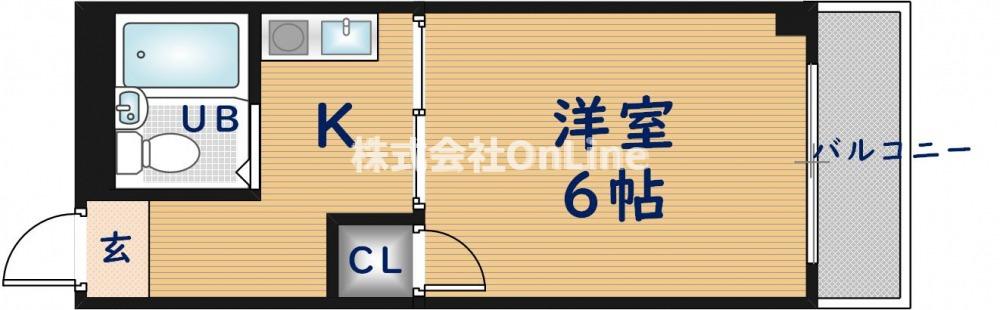 地下鉄中央線 長田駅 徒歩6分 3階建 築40年の間取り写真