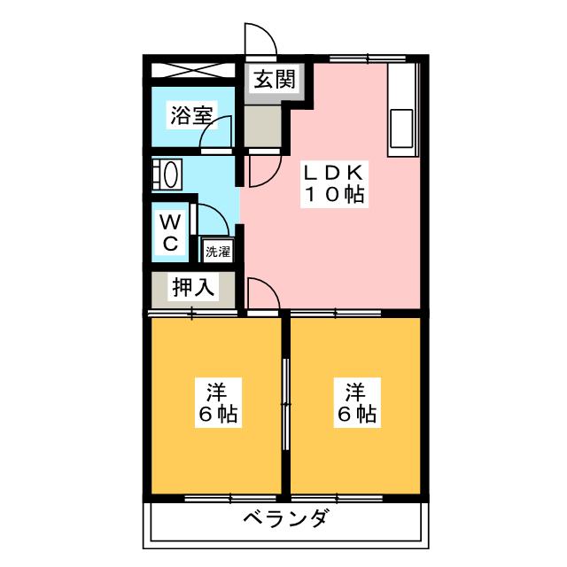 グランドール杉の宮の間取り写真
