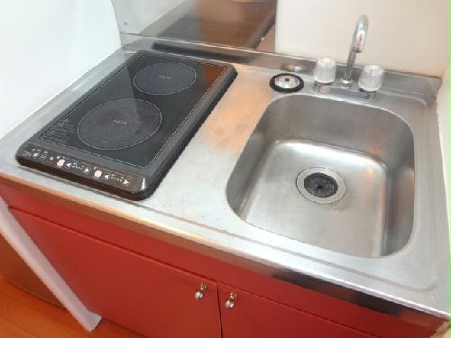 キッチン　電気コンロ　2口
