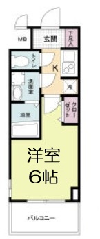M-RESIDENCE新大阪Gardenの間取り写真
