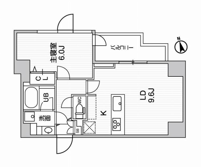 京急本線 大森海岸駅 徒歩7分 12階建 築5年の間取り写真