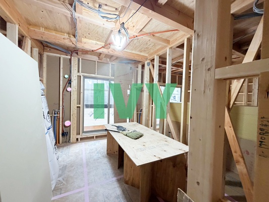 キッチン　建築中