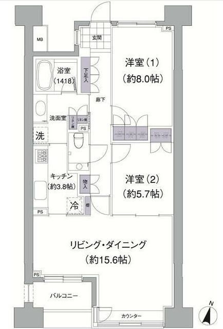 アビティ目黒の間取り