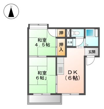 フォーブル溝口の間取り