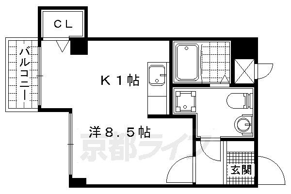 アマルフィ山科の間取り