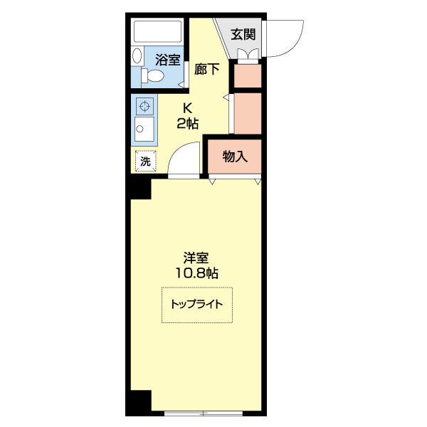 川崎市高津区下作延のマンションの間取り