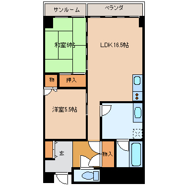 ファミール壱番館の間取り