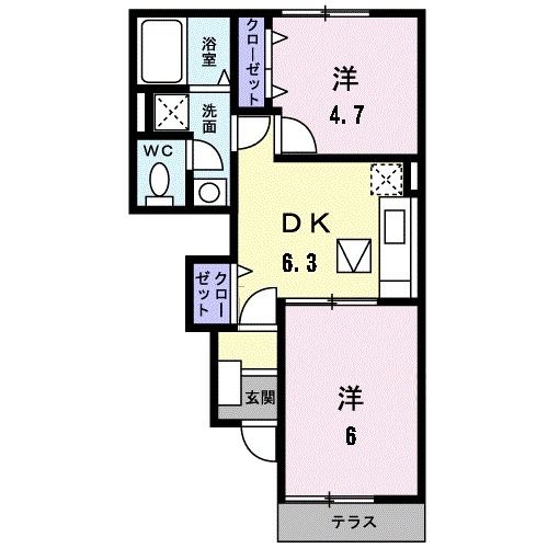 ガーデン・ショウキＣの間取り