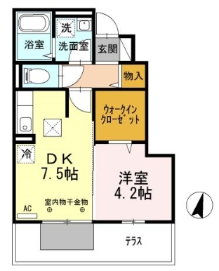 セジュール大津新町の間取り