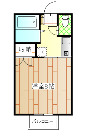 ハイツ高天の間取り