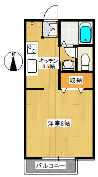 コーポサンライズの間取り