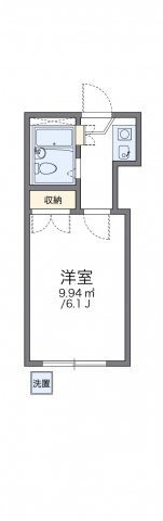 レオパレス八幡新田第１の間取り