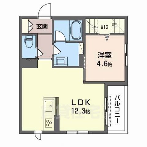 堺市堺区南田出井町のマンションの間取り