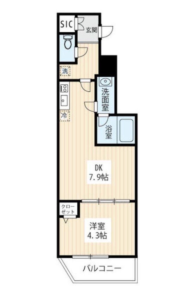 北区昭和町のマンションの間取り