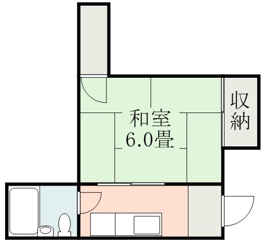 鹿児島市加治屋町のマンションの間取り