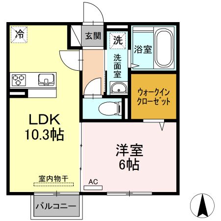 ラ・プランタン新山口の間取り