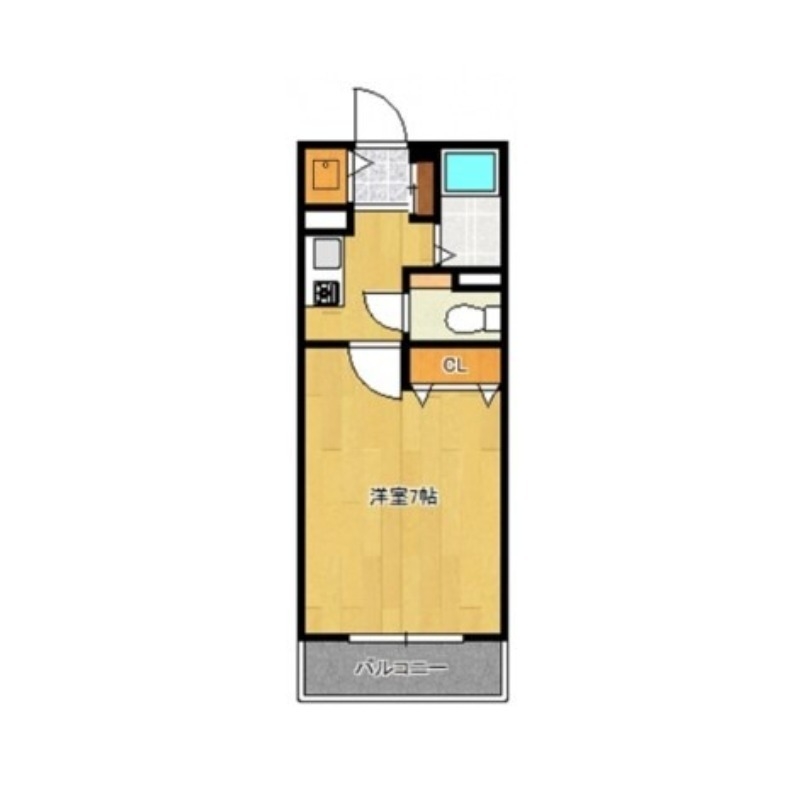 太宰府市朱雀のマンションの間取り