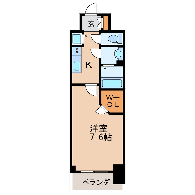 プレサンス栄ライズの間取り