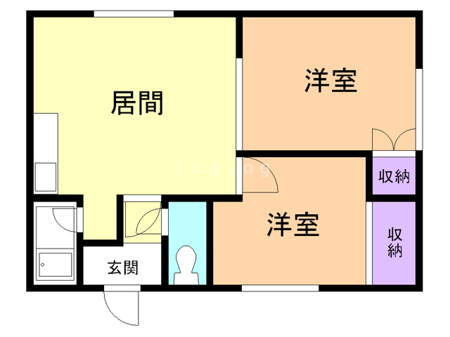 ハイツ神居の間取り