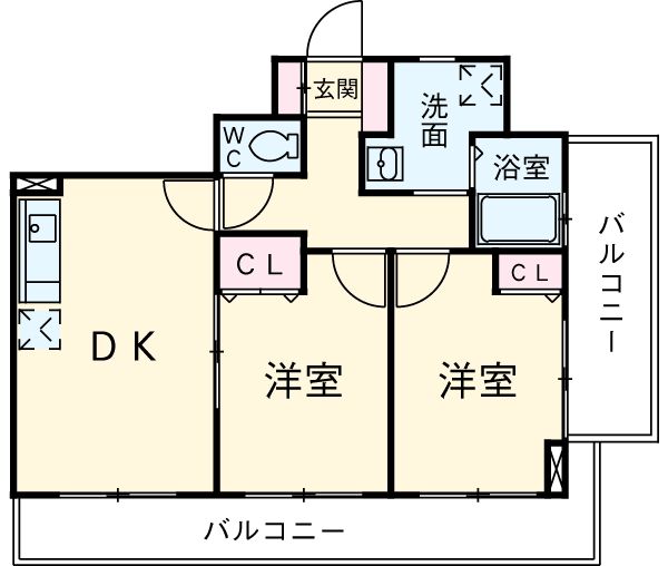 安城市相生町のマンションの間取り