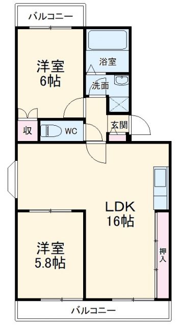 グリーンアベニューの間取り