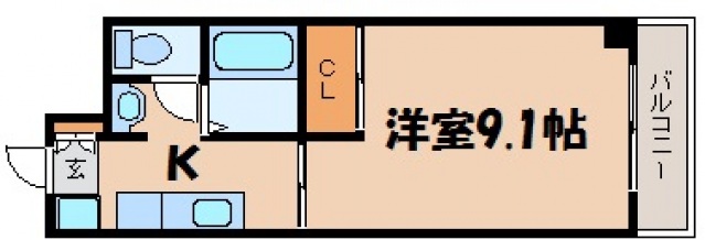 安芸郡府中町茂陰のマンションの間取り