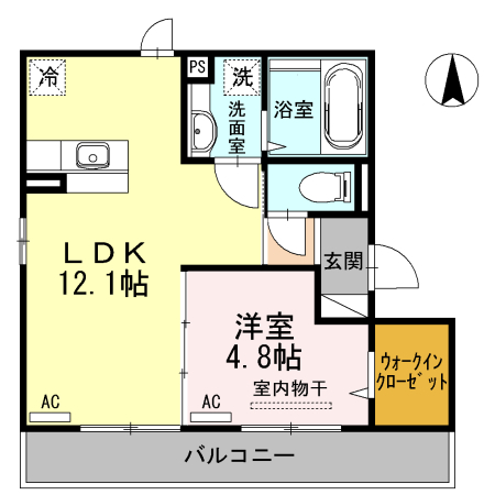 セジュールＤＨ　Ａ棟の間取り