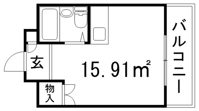 シャトー第９神戸の間取り