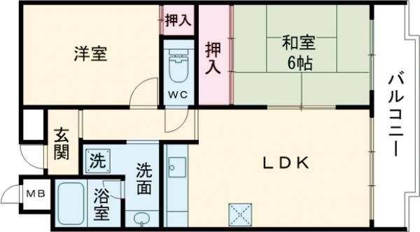 ライオンズマンション泉南樽井第２の間取り