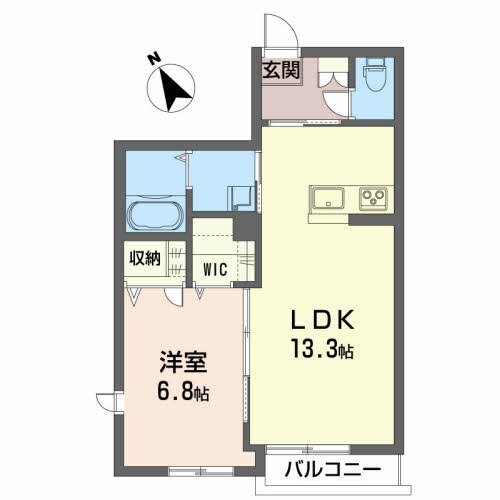 郡山市静町のアパートの間取り