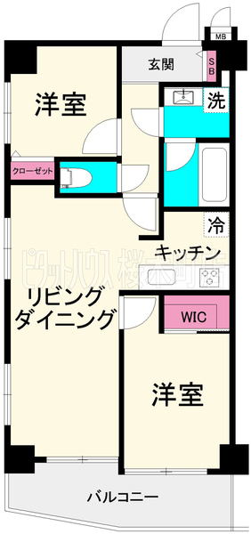 リブゼ横浜南参番館の間取り