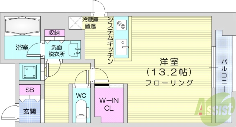 プライムメゾン大通公園の間取り