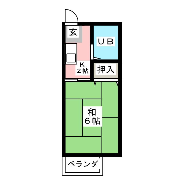 パナハイツ・Ｋの間取り