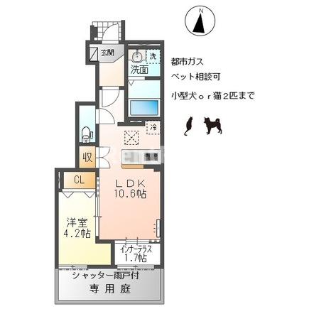 今伊勢町馬寄新築アパートの間取り