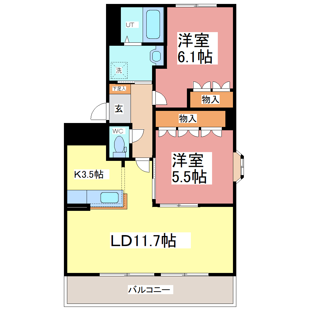 ヴァンベールの間取り