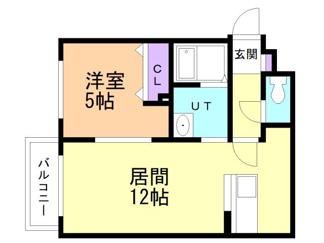 北広島市共栄町のマンションの間取り