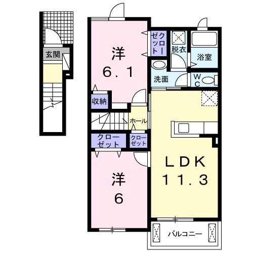 ラフォーレ　IIの間取り