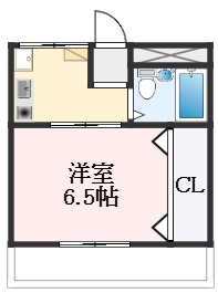 羽曳野市南古市のアパートの間取り