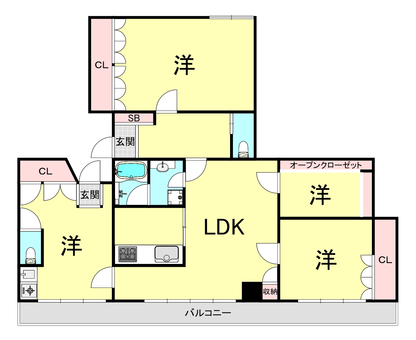 リアライズ垂水の間取り