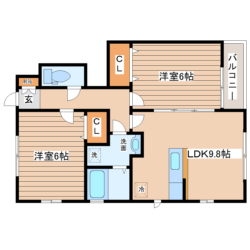 パセオプラシード成田　C棟の間取り