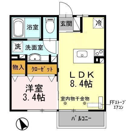 シルフハイムＡの間取り