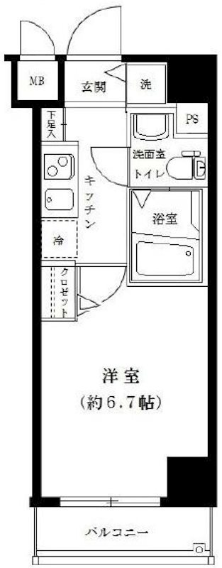 【ラ・エテルノ横浜関内の間取り】