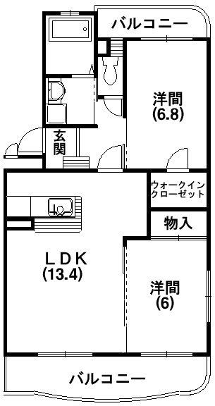 シャルムコートの間取り