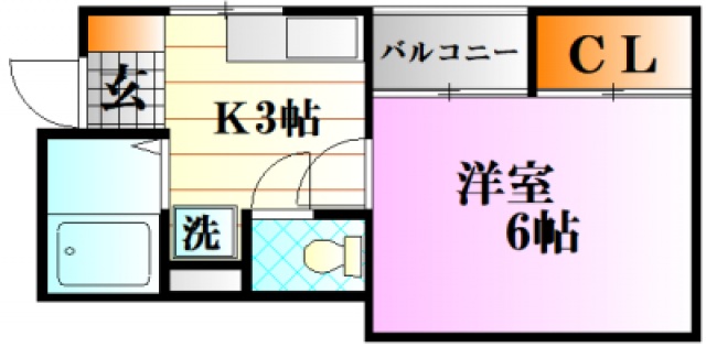 広島市安佐南区古市のマンションの間取り