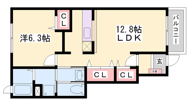 グレイスフル壱番館の間取り