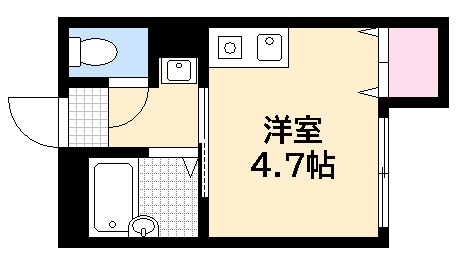 広島市西区横川町のマンションの間取り