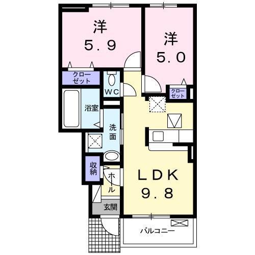 シンフォニー土器の間取り